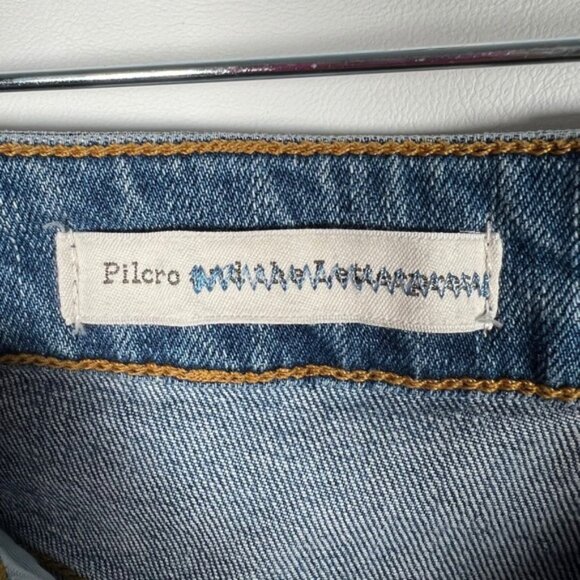 Anthropologie Pilcro and The Letterpress Tuxedo Stripe Raw Hem Jeans 27 - Picture 4 of 15